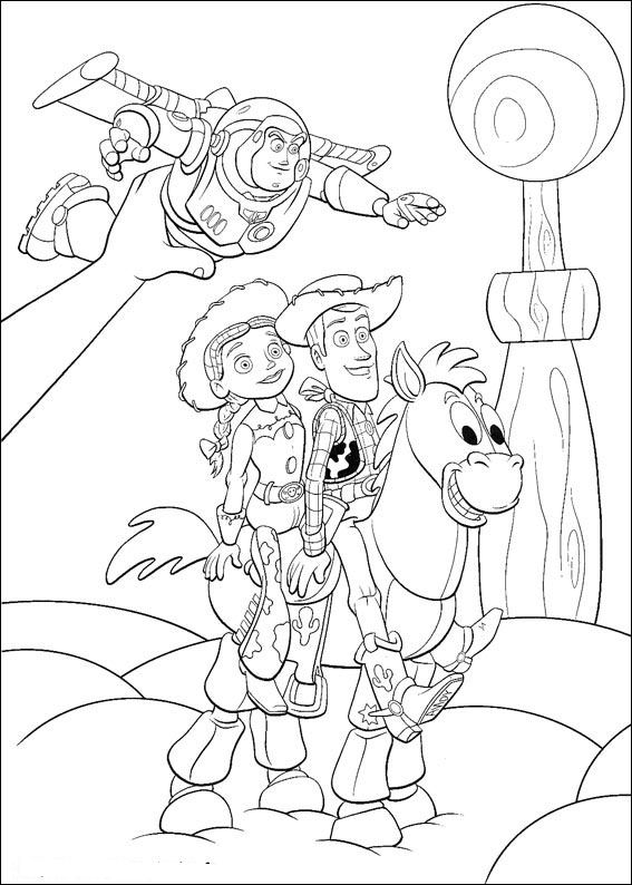 Plansa de colorat cu Toy Story 81 141
